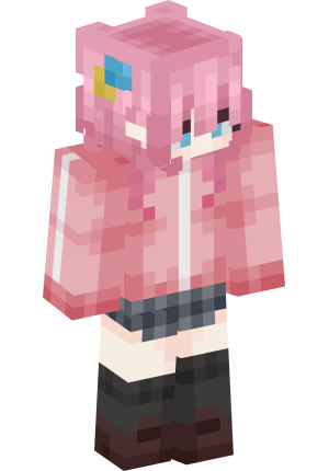 Розовая аниме-мечтательница