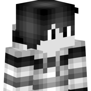 Черно-белый персонаж - Сбоку