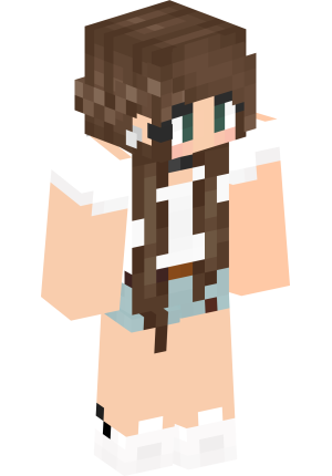 Нежная шатенка с чокером