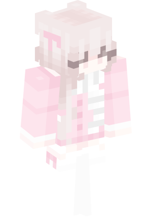 Милый розовый аниме-скин