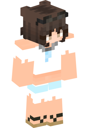 Кокетливая шатенка с ушками