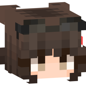 Кокетливая шатенка с ушками - Голова