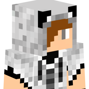 Серый волчий капюшон - Сбоку