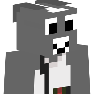 Серый мультяшный щенок - Сбоку