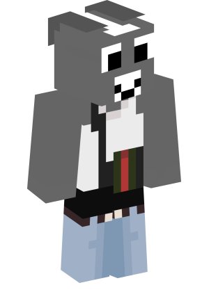 Серый мультяшный щенок