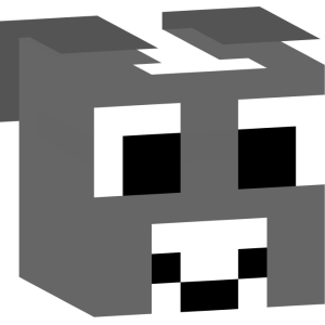 Серый мультяшный щенок - Голова