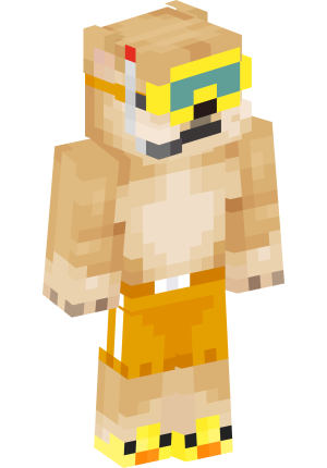 Бежевый аквалангист