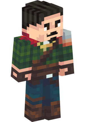 Лесной странник в плаще