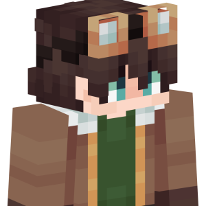 Авиатор в коричневой куртке - Сбоку