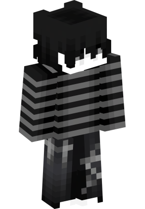 Меланхоличный монохромный аниме-бой