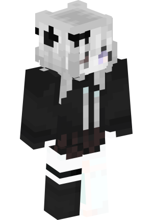 Монохромная аниме-девушка