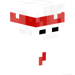 Снежный боец с повязкой - Сбоку