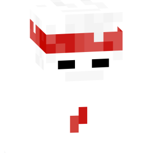 Снежный боец с повязкой - Спереди