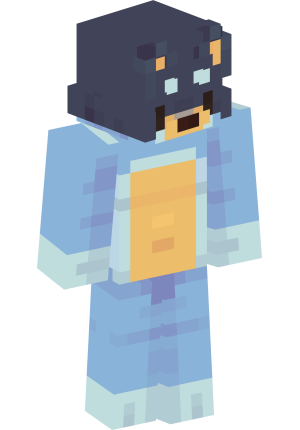 Синий зверочеловек в маске