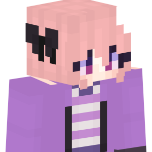 Нежно-сиреневый аниме-образ - Сбоку