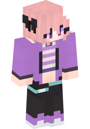 Нежно-сиреневый аниме-образ