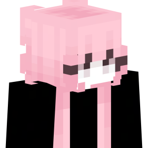 Милая розовая аниме-тян - Сбоку