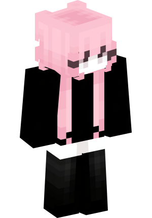 Милая розовая аниме-тян