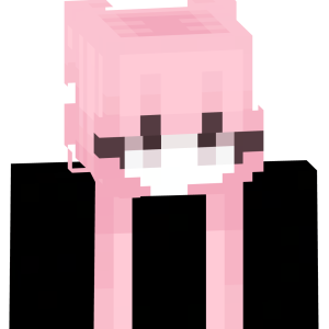 Милая розовая аниме-тян - Спереди