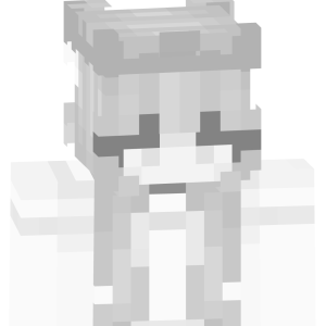 Монохромная аниме-леди - Спереди