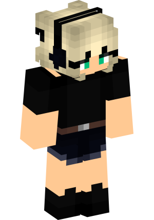 Милая блондинка в черном