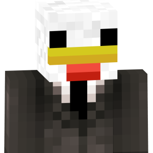 Деловой цыпленок в костюме - Спереди