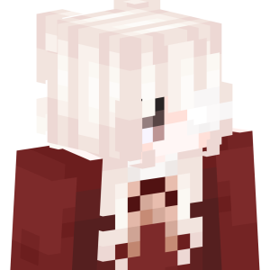 Белоснежная аниме-дева - Сбоку