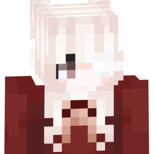 Белоснежная аниме-дева - Спереди