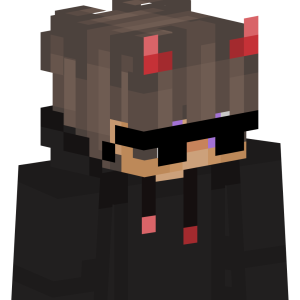 Стильный демон в очках - Сбоку