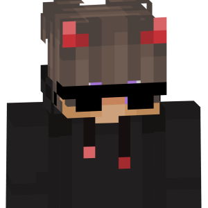 Стильный демон в очках - Спереди