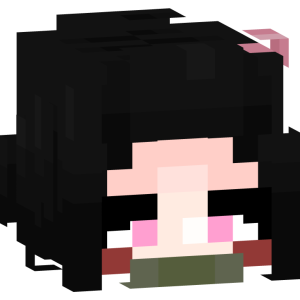 Розовая демоница с бамбуком - Голова