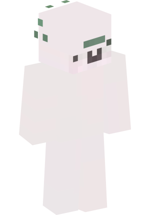 Милый белоснежный аксолотль