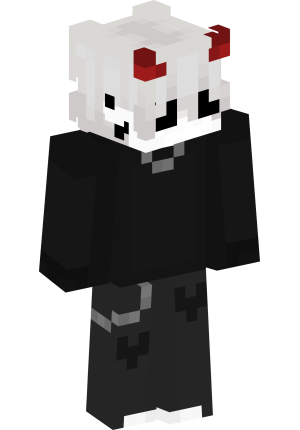 Белоснежный демон с рожками