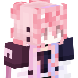 Розоволосая аниме-мечта - Сбоку