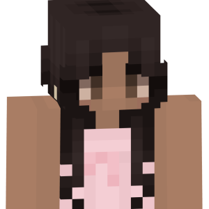 Милая шатенка в розовом - Спереди