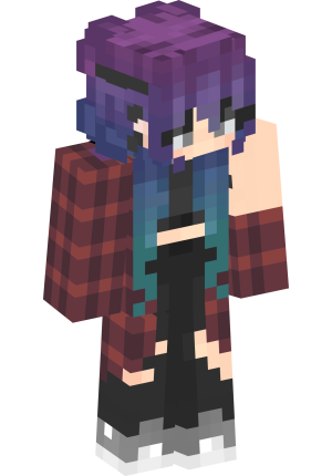 Фиолетовая аниме-мечтательница