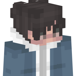 Уютный мечтатель в синем - Сбоку