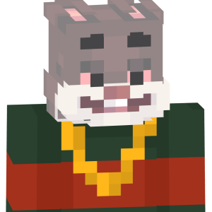 Улыбающийся серый заяц - Спереди