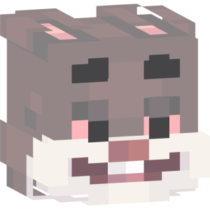 Улыбающийся серый заяц - Голова