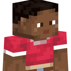 Парень в красной футболке - Сбоку