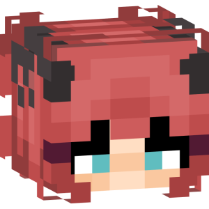 Рогатая аниме-девушка - Голова