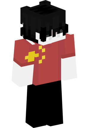 Стильный фанат в красном