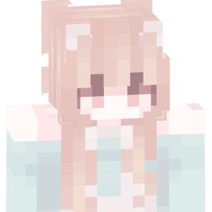 Нежная пастельная неко - Спереди