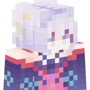 Лавандовая аниме-принцесса - Сбоку