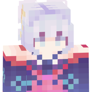 Лавандовая аниме-принцесса - Спереди